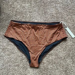Brand new Everline high-rise hipster bottom bathing suit. XXL